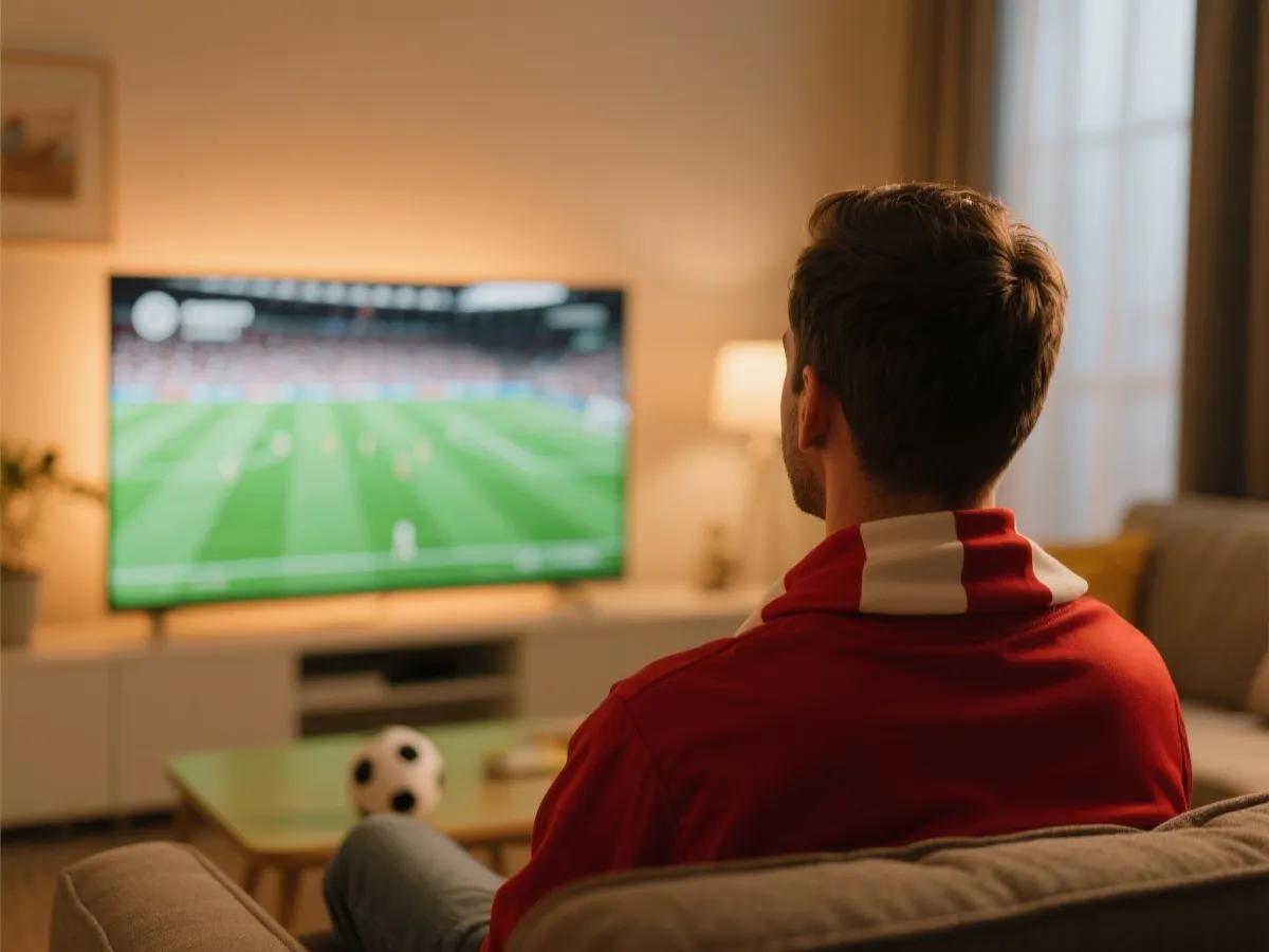 观看比赛直播的示意图